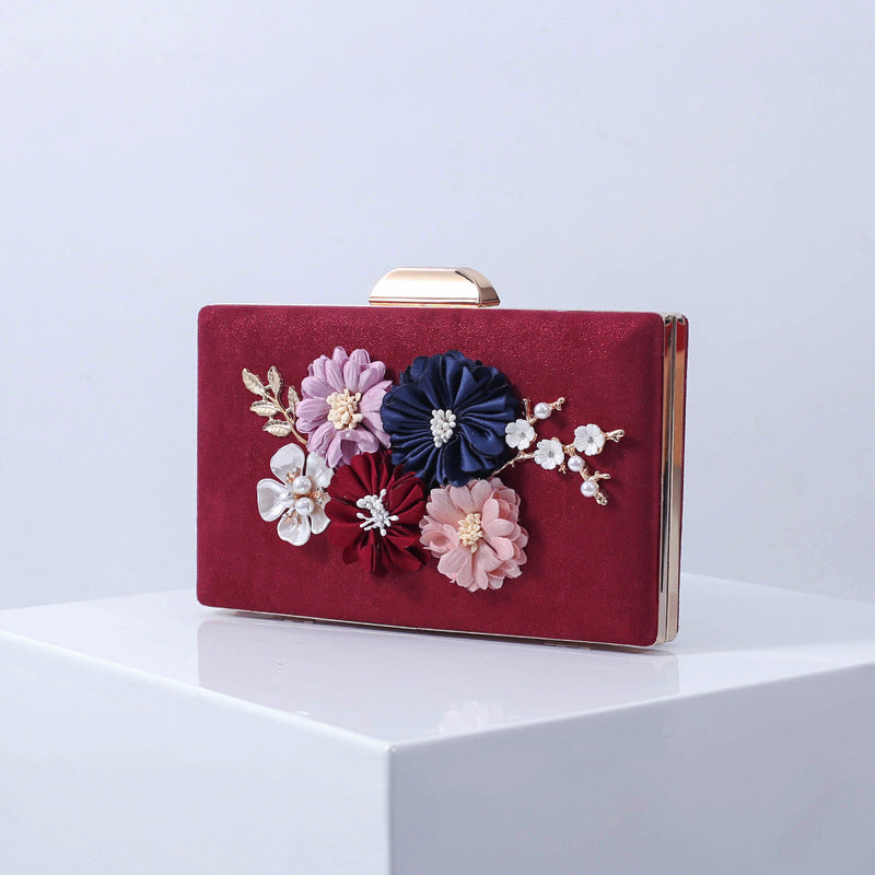Wholesale Luxury Premium Design Flower Set Bead Handbag